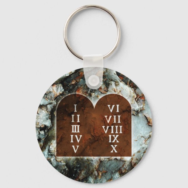Ten Commandments Keychain (Front)