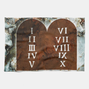 Ten Commandments Kitchen Towel