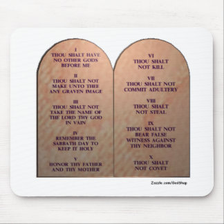 Ten Commandments Mouse Pad