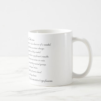 Ten Commandments of Inference Coffee Mug
