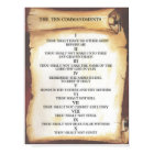Ten Commandments on Parchment Scroll