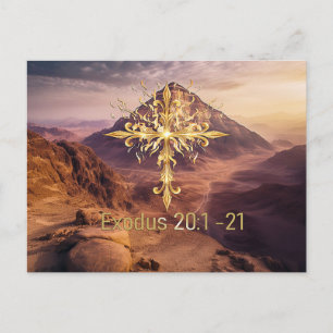 Ten Commandments Postcard