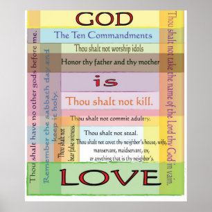 Ten Commandments Poster