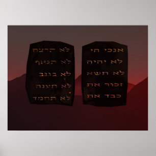 Ten Commandments Poster