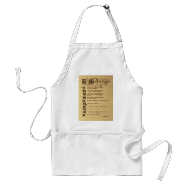 ten commandments standard apron (Front)