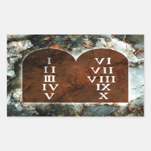 Ten Commandments Sticker
