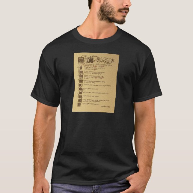 ten commandments T-Shirt (Front)
