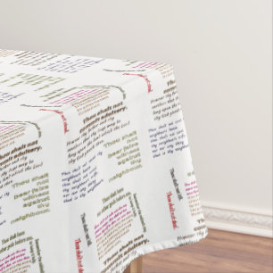 Ten Commandments Tablecloth