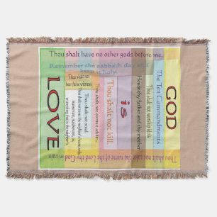 Ten Commandments Throw Blanket