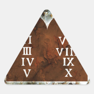 Ten Commandments Triangle Sticker