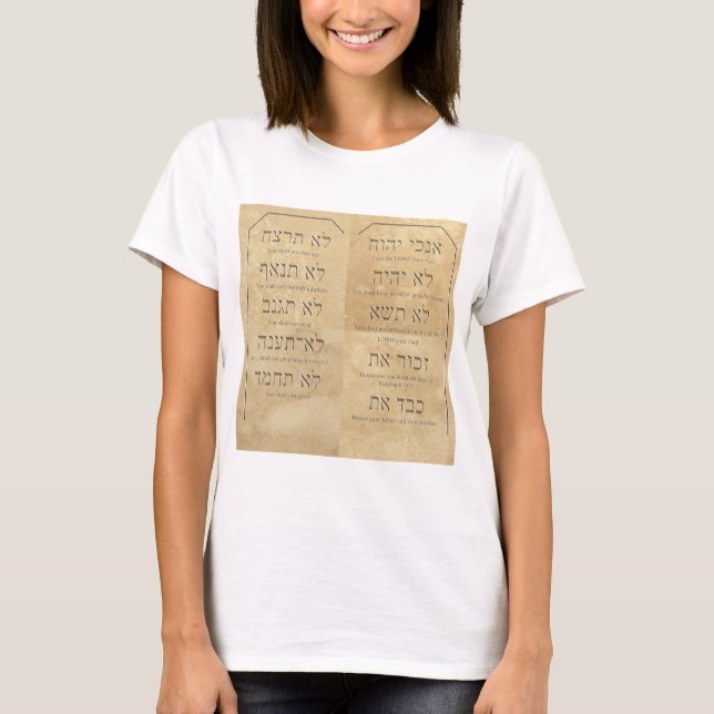 Ten Commandments Women's Bella+Canvas Flowy Off T-Shirt (Front)