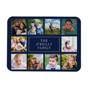 Ten Family Photo Collage Custom Magnet