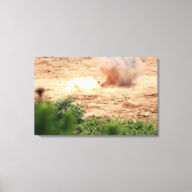 Ten half-pound blocks of TNT Canvas Print (Front)