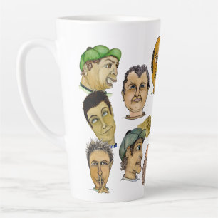 Ten Hilariously Funny Guys on a Tall 17 oz. Latte Mug