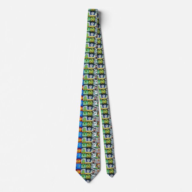 Ten Little Monsters  Tie (Front)