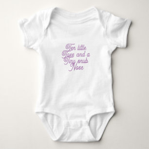 Ten Little Toes Baby Bodysuit