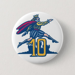 Ten Lords a-Leaping 2 Inch Round Button