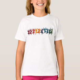 Ten Lords A Leaping Cut-Out Stencil-Style 4 T-Shirt