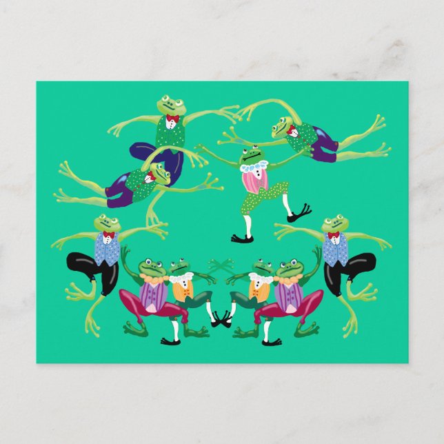 Ten lords a leaping postcard (Front)