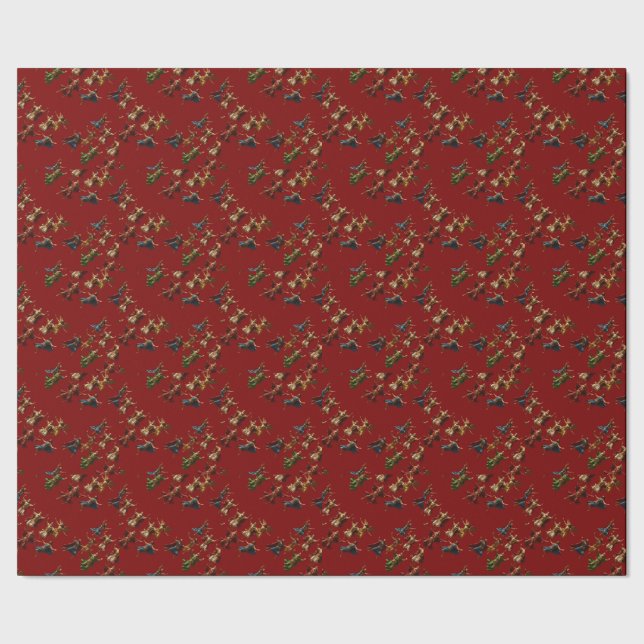 Ten-Lords-A-Leaping The Commandments  Wrapping Paper (Seam)