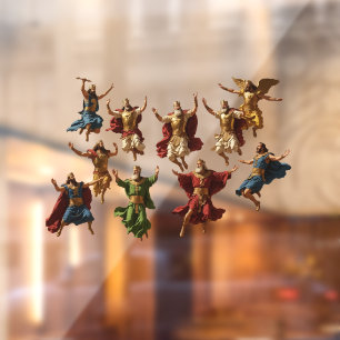 Ten Lords Leaping The Ten Commandments Vector  Window Cling