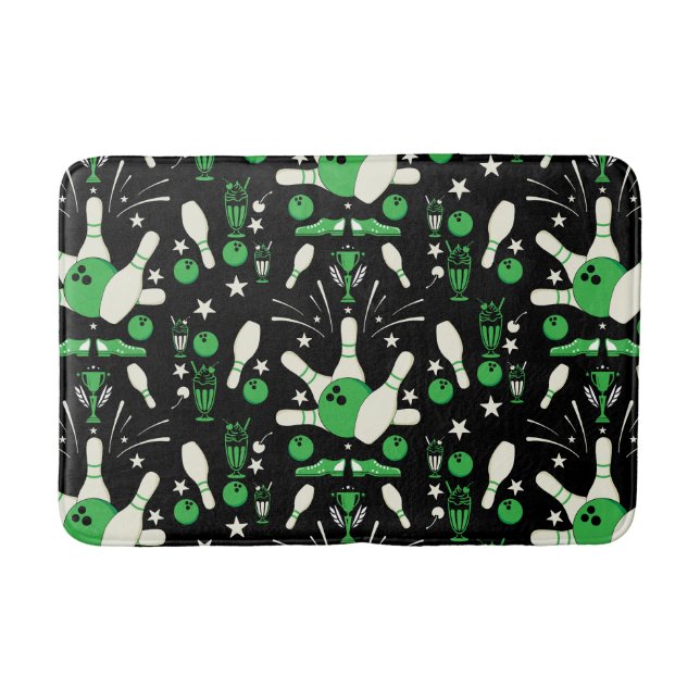 Ten Pin Bowling Home Decor Bath Mat (Front)
