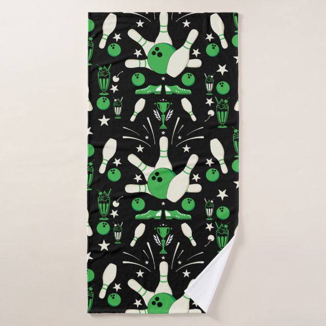 Ten Pin Bowling Home Decor Bath Towel (Bath Towel)