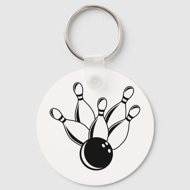 Ten Pin Bowling Keychain (Front)