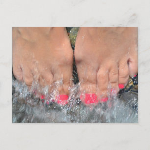 Ten Toes on Holiday Postcard