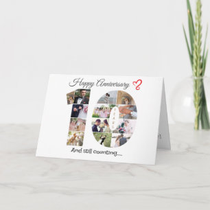 Ten Year Wedding Anniversary Card