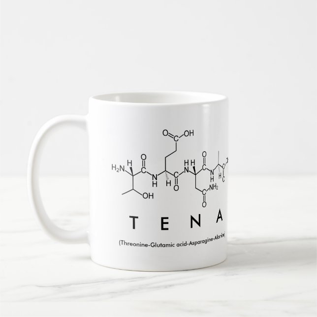 Tena peptide nom mug (Gauche)