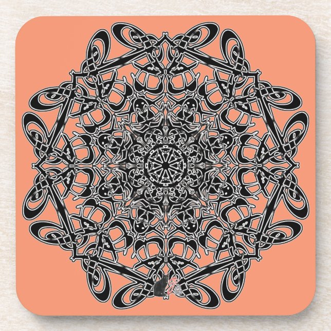 Tenacious Octa Glyph Dusk Coaster (Front)