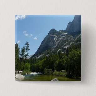 Tenaya Creek in Yosemite National Park 2 Inch Square Button