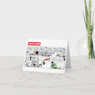 TenCats Christmas on Zazzle Holiday Card