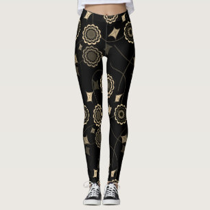 Tendance beige Fleur Fleur Ivy Black Leggings