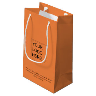 Tendance Couleur - Sac Cadeau Petit Logo Tangerine