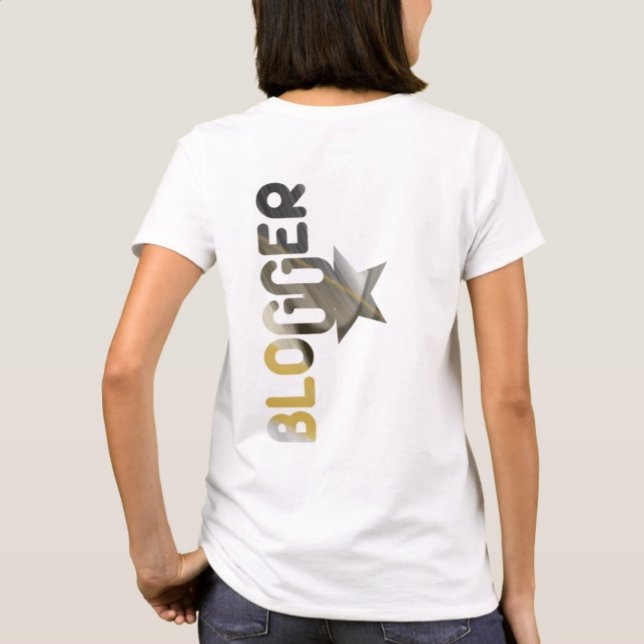 Tendance du T-shirt BLOGUEUR Abstrait Black White  (Créateur téléchargé)
