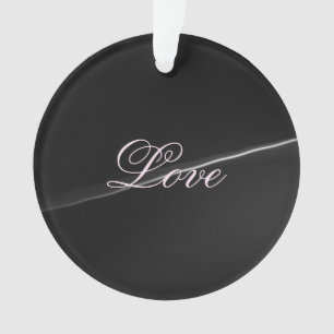 Tendance gris foncé Wave Love Mariage Calligraphie