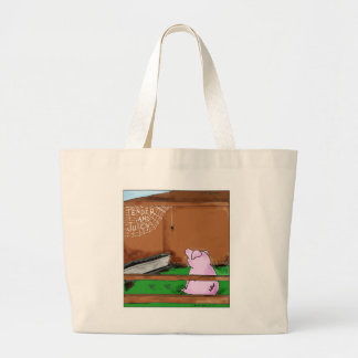 Tender and Juicy Charlotte's Web Cartoon Large Tote Bag