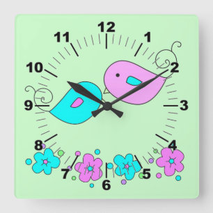Tender Birds Wall Clock