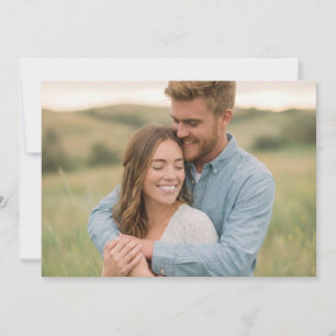 Tender Blue Natural Photo Invitation