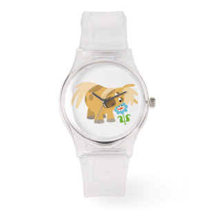 Tender Cartoon Pony and Flower Watch