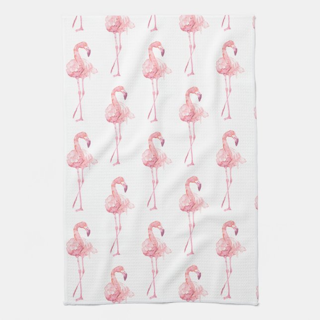 Tender Flamingo Series Design 2 Kitchen Towel (Vertical)