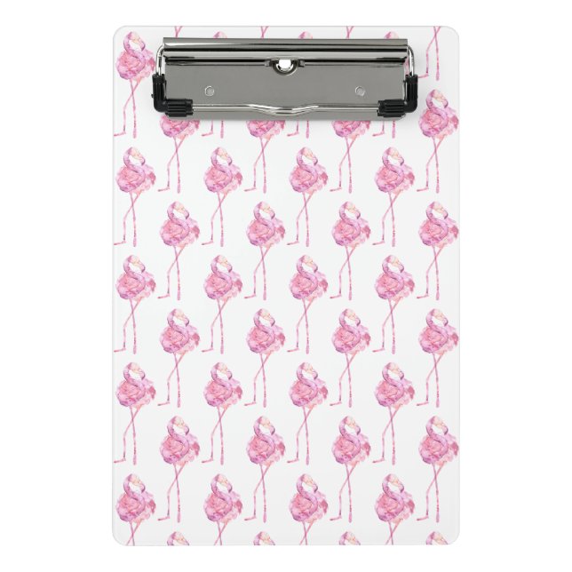 Tender Flamingo Series Design 3 Mini Clipboard (Front)