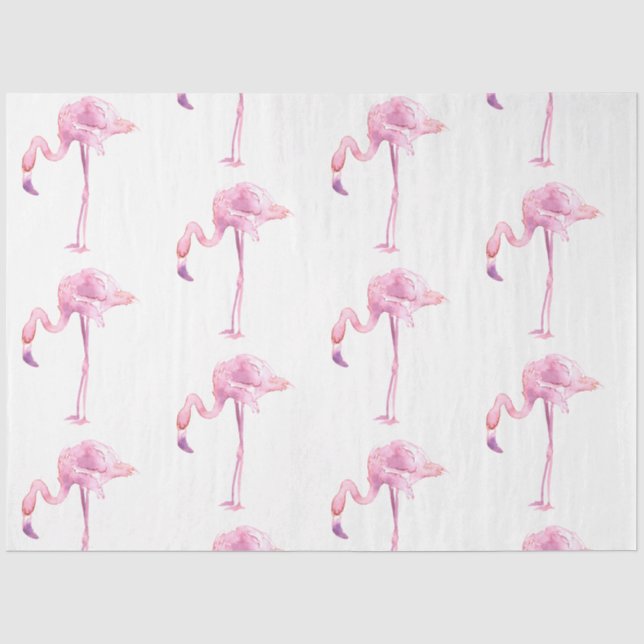 Tender Flamingo Series Design 4 Tissue Paper (Front)
