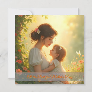 Tender Motherly Love in Blooming Light