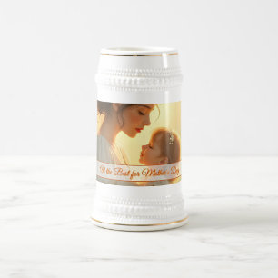 Tender Motherly Love in Blooming Light Beer Stein