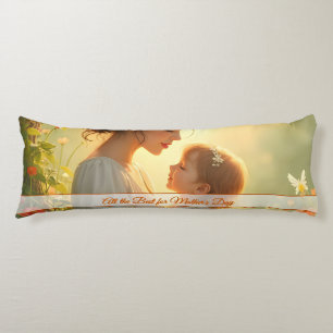 Tender Motherly Love in Blooming Light Body Pillow