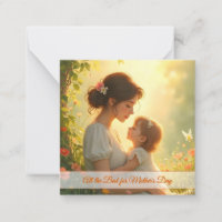 Tender Motherly Love in Blooming Light