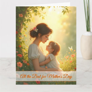 Tender Motherly Love in Blooming Light Card